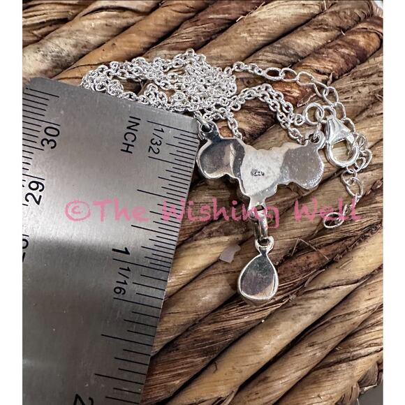 Cotton Candy Turquoise | Lapis Lazuli | Cluster | Sterling Necklace 18-20” - Picture 6 of 6